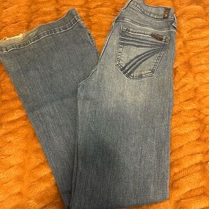7 For All Mankind Dojo Tailorless Flare Jeans